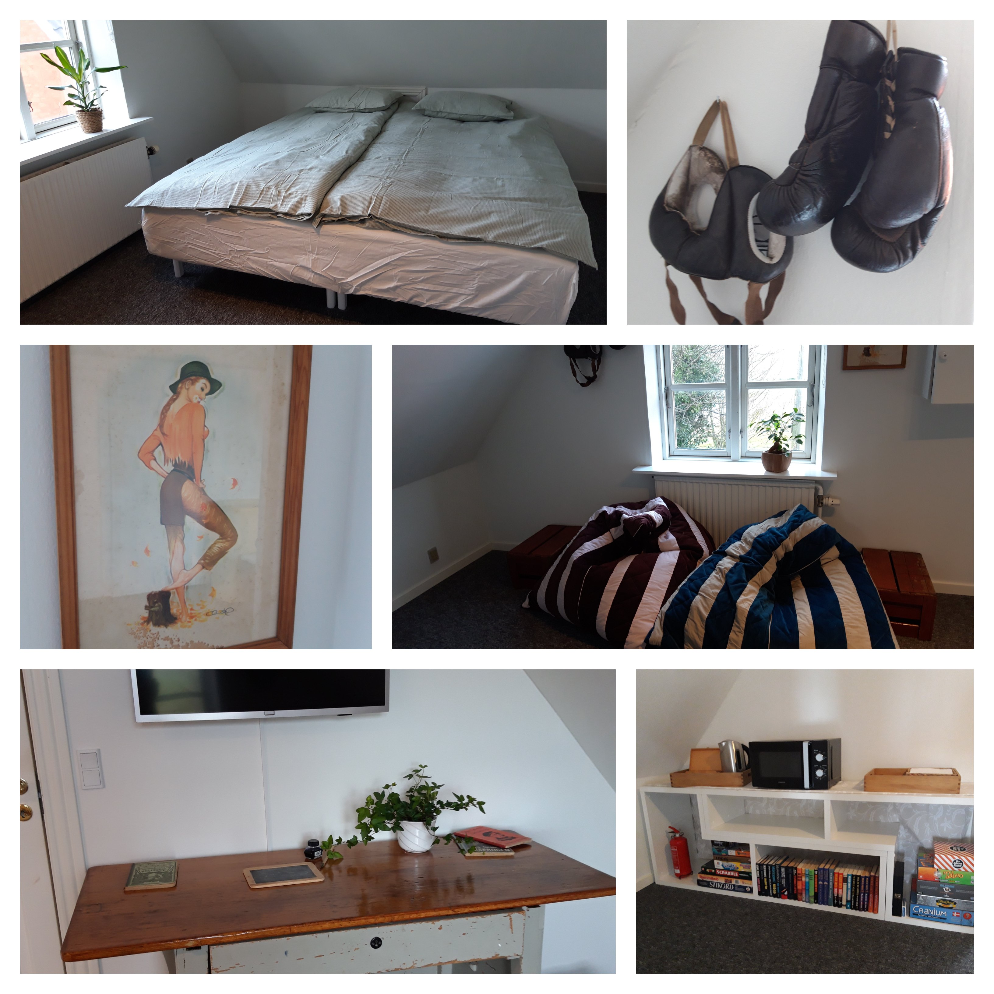 Værelset, som Krølle Bølle har indrettet